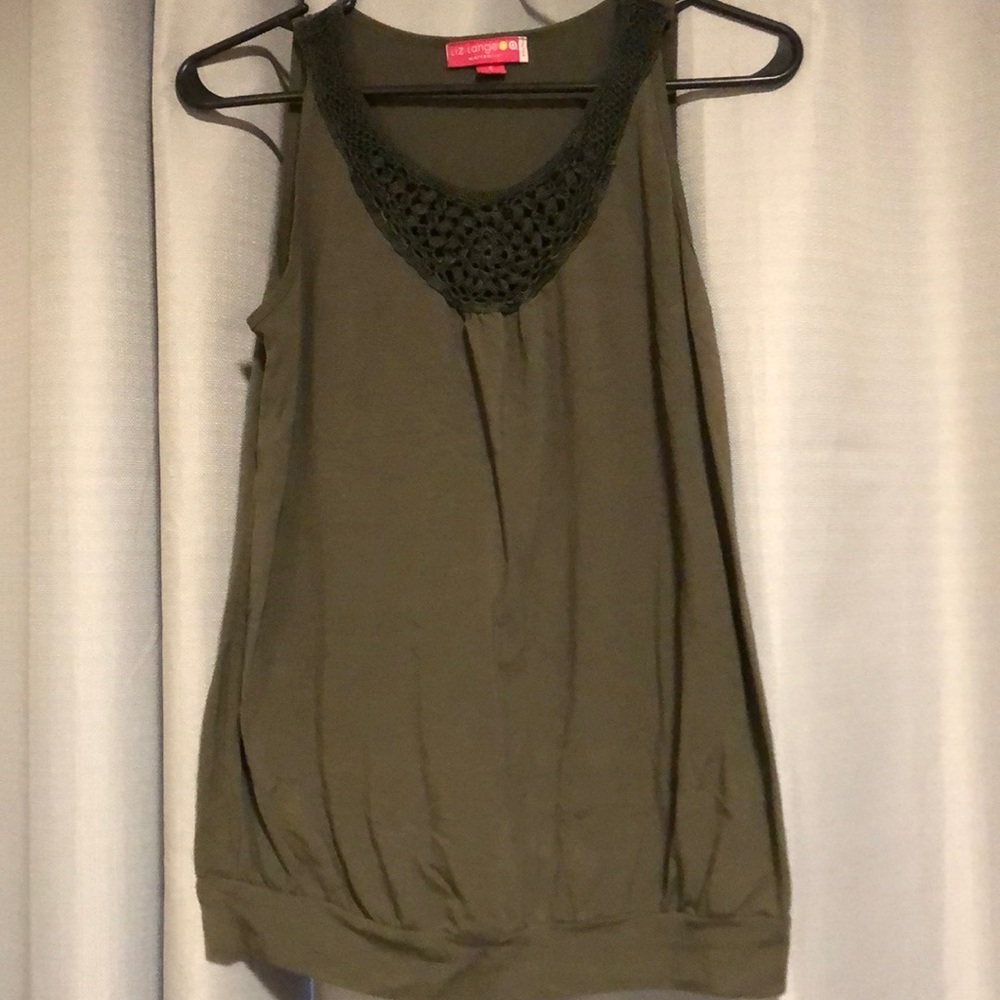 Green maternity top